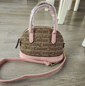 NWOT Juicy Couture mini bowler monogram purse y2k 90s pink feminine barbiecore